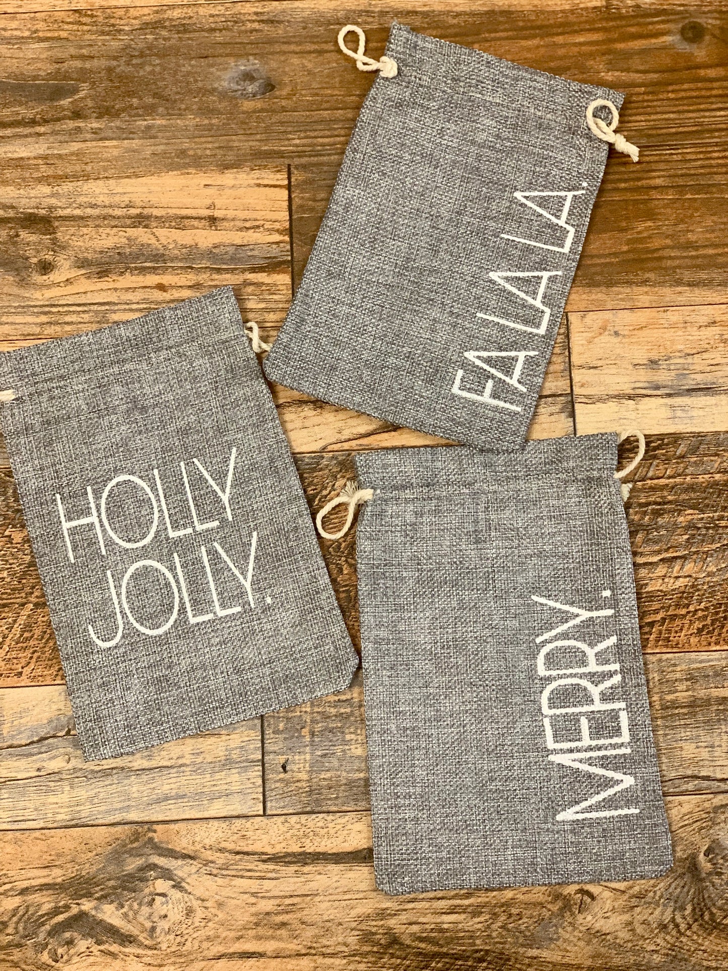 Gray Holiday Bags