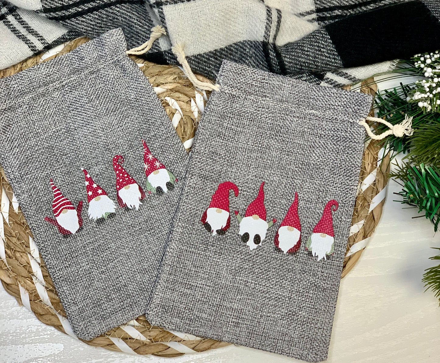 Gray Gnome Gift Bags