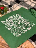 Xmas Favs Green Tote Bag