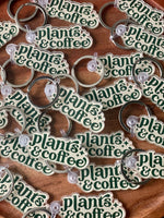 Plants & Coffee Keychain