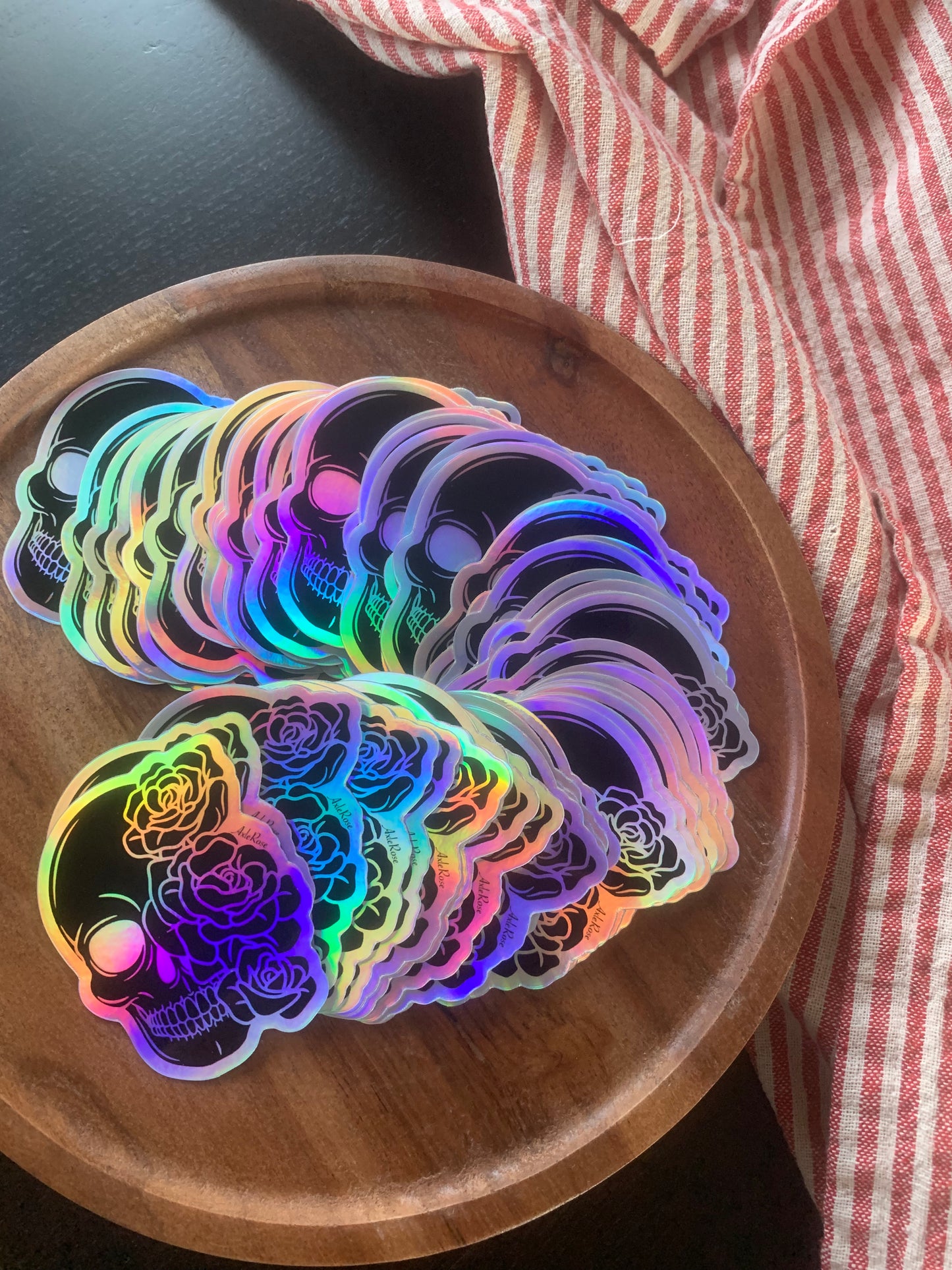 A|R Skull Holographic Sticker