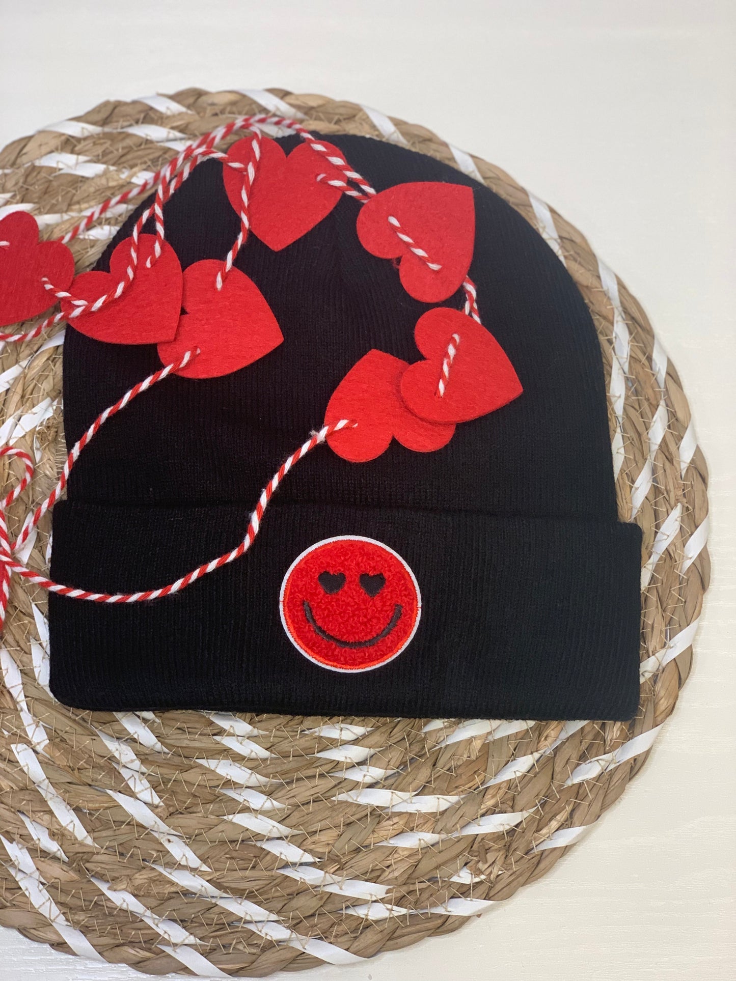 Smiley Heart Beanie