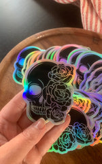 A|R Skull Holographic Sticker