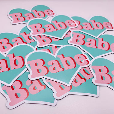 Retro Heart Babe Magnet