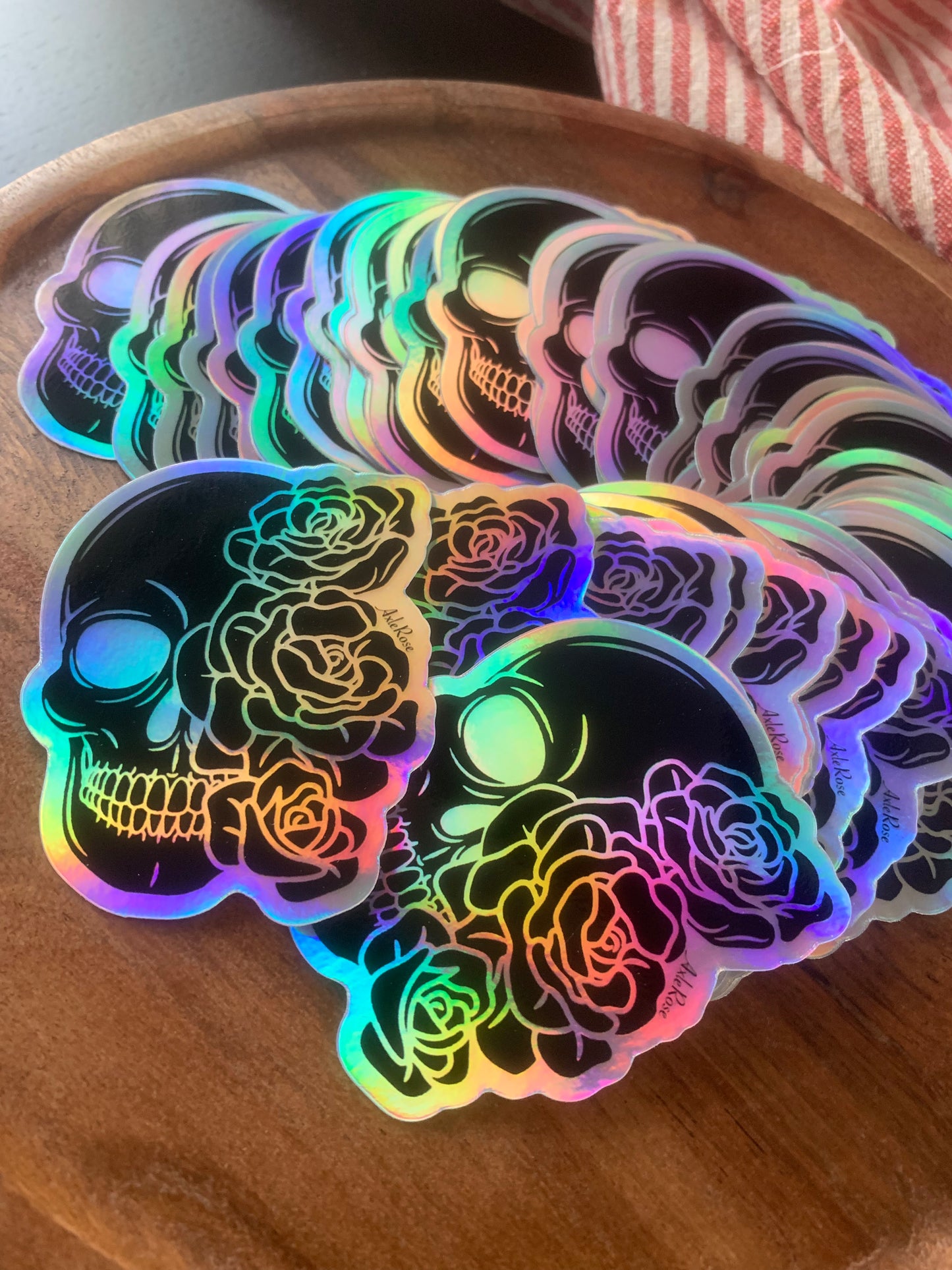 A|R Skull Holographic Sticker