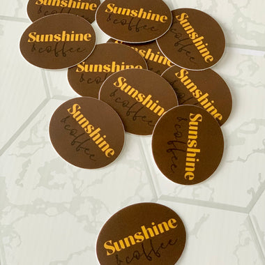 Sunshine & Coffee Sticker