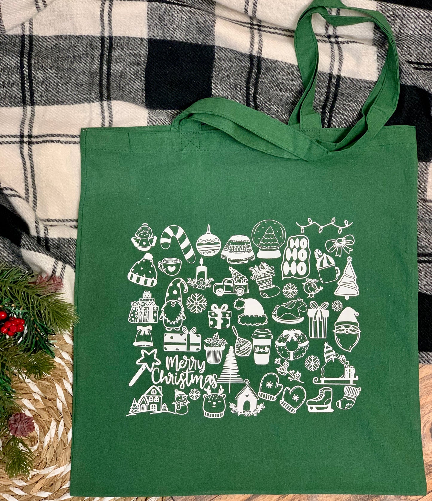 Xmas Favs Green Tote Bag