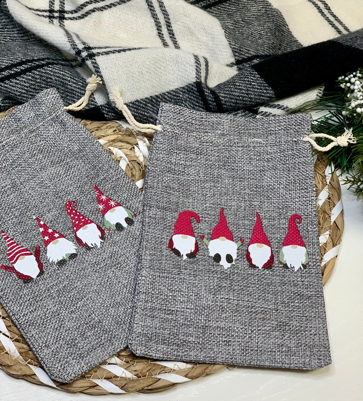 Gray Gnome Gift Bags