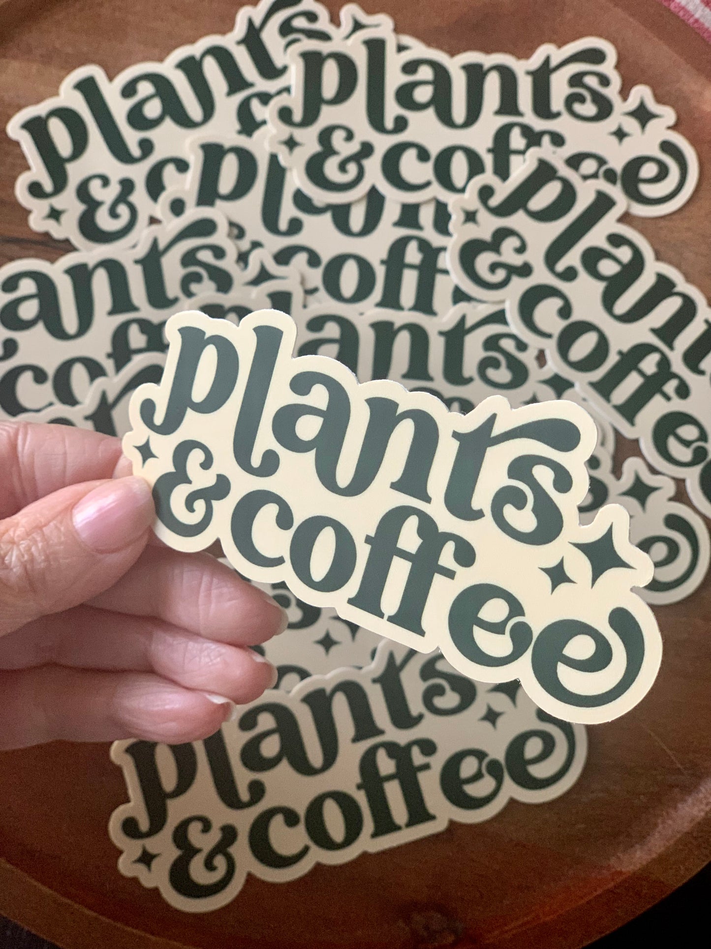 Plants & Coffee Sticker