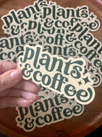 Plants & Coffee Sticker