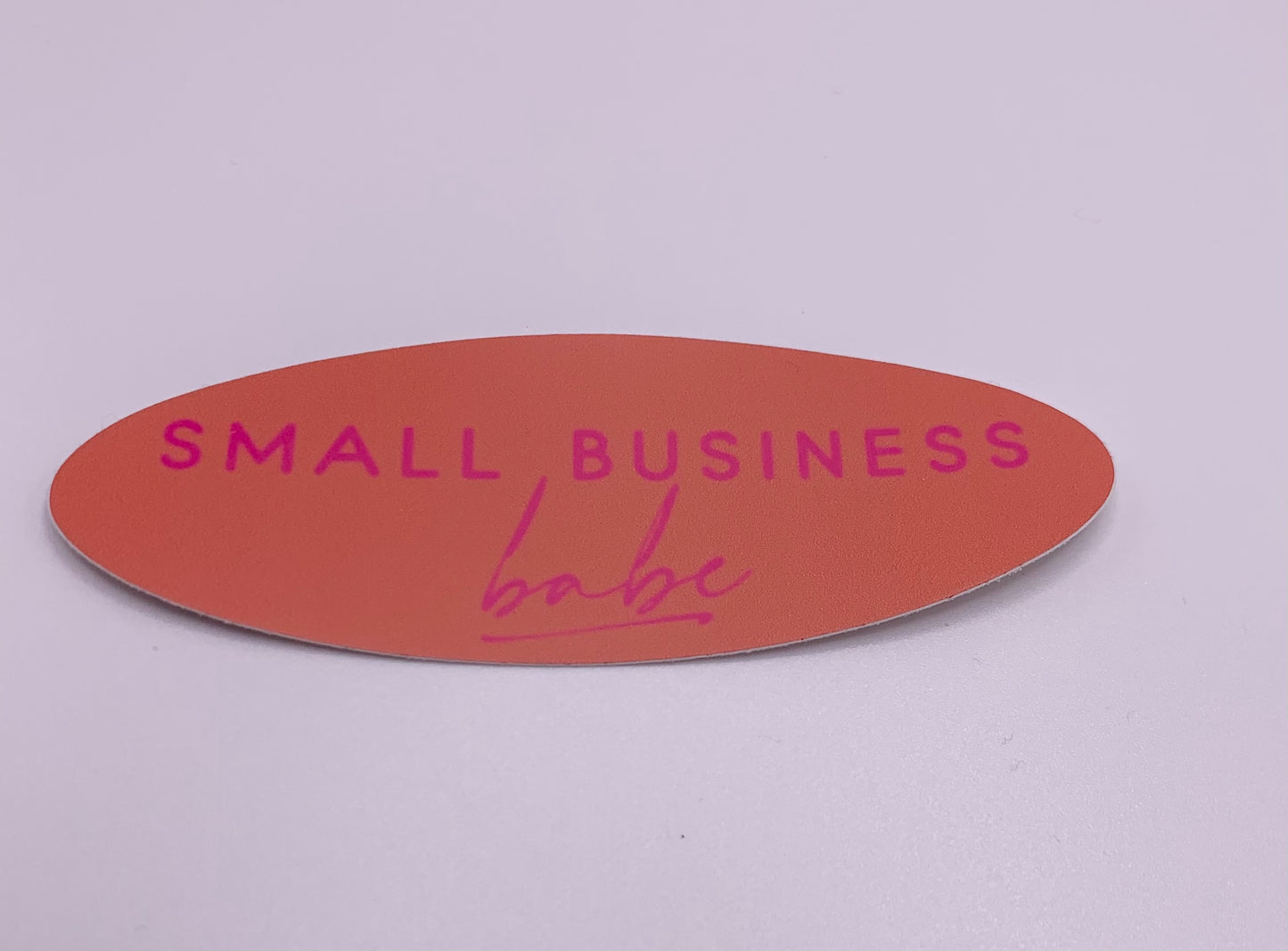 Small Business Babe Sticker • coral