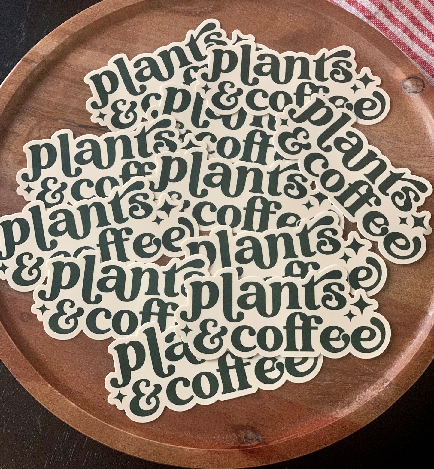 Plants & Coffee Sticker