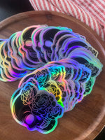 A|R Skull Holographic Sticker