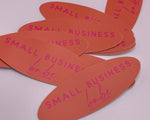 Small Business Babe Sticker • coral