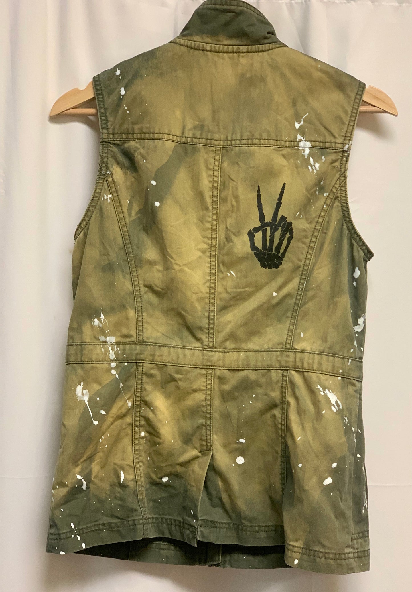 Skeleton Peace Vest • XS