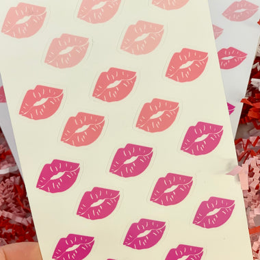 Pink Kiss Ombré Sticker Sheet