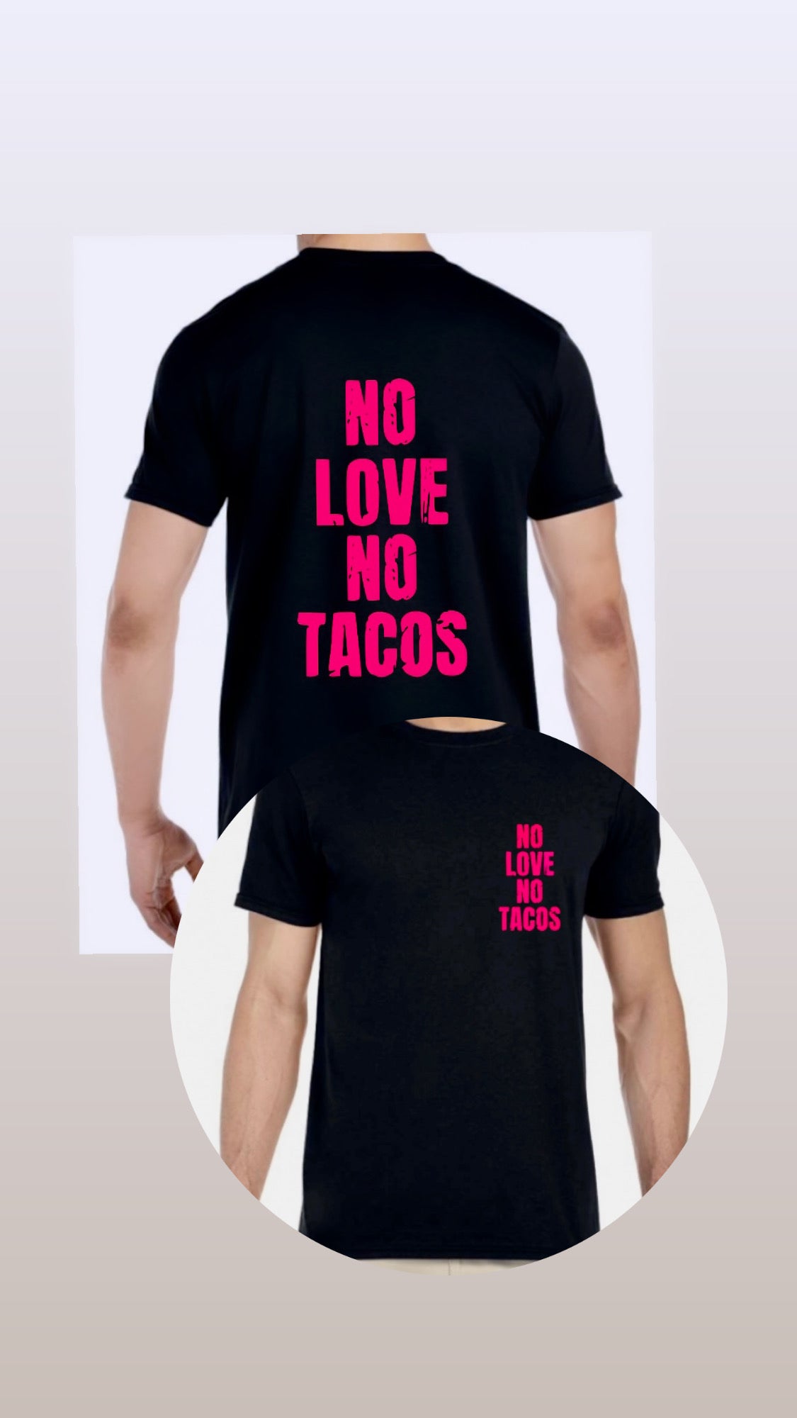 Pocket No Love No Tacos transfer