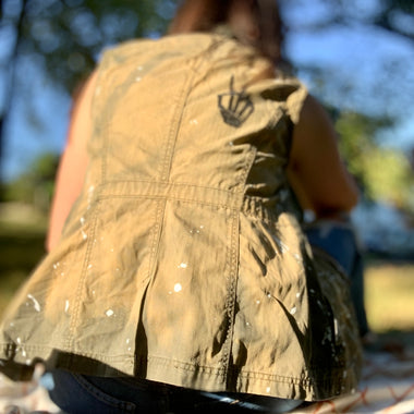 Skeleton Peace Vest • XS